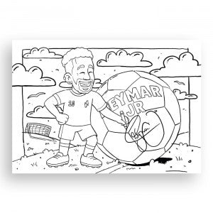 Kit 2 Ney Goods - Caderno Oficial de Colorir Neymar Jr.