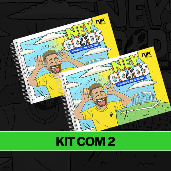 Kit 2 Ney Goods - Caderno Oficial de Colorir Neymar Jr.